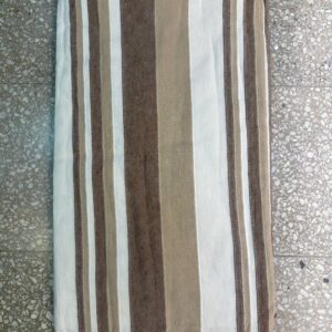 Manta kerala beige marron y blanco