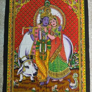 Tapiz pareja hindú Radha Krishna