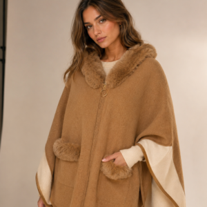 Poncho con Piel
